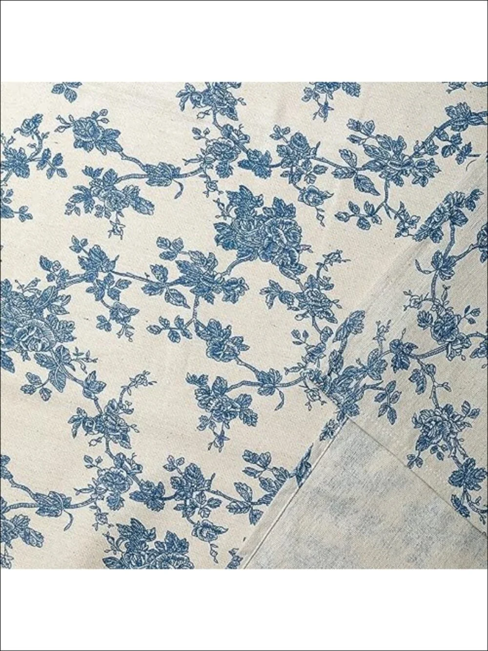 Rectangle Tablecloth 100% Polyester Fabric 60x120 Inch Floral